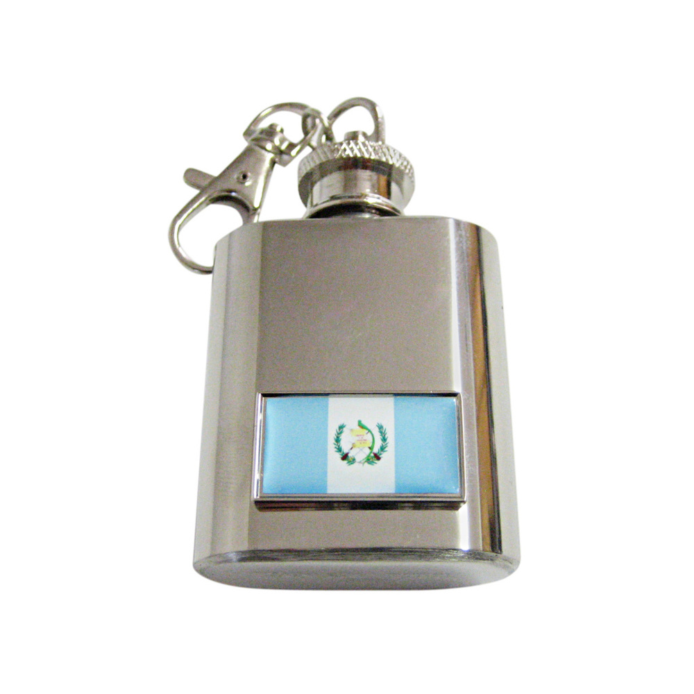 Thin Bordered Guatemala Flag Keychain Flask - image 1